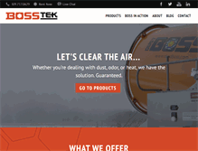Tablet Screenshot of bosstek.com